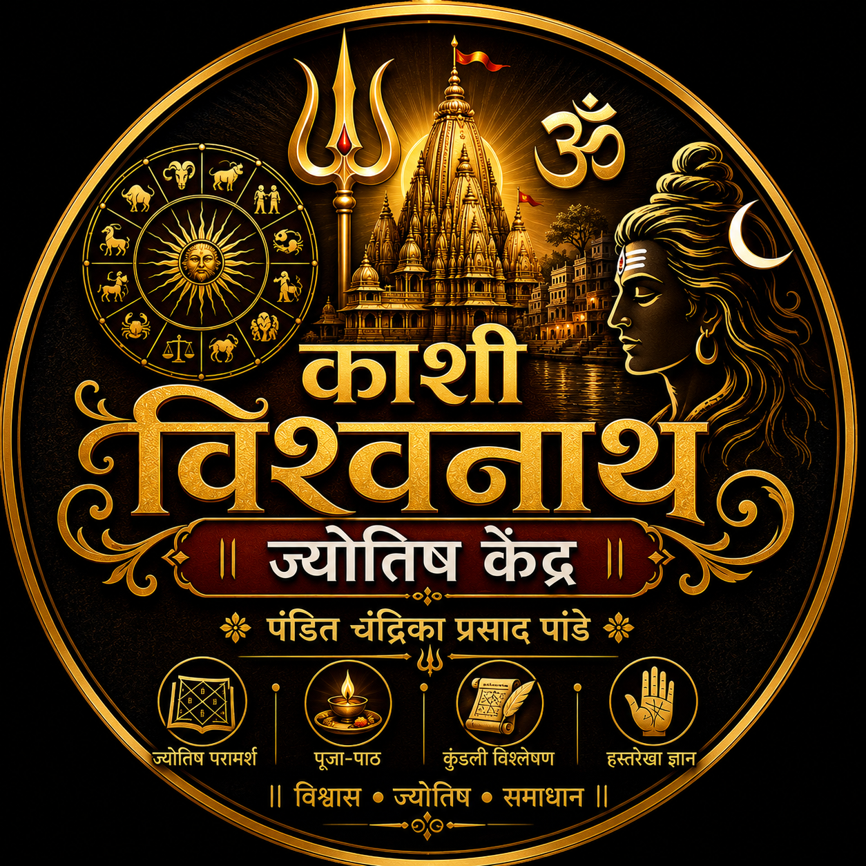 Kashi Vishwanath Jyotish Kendra logo
